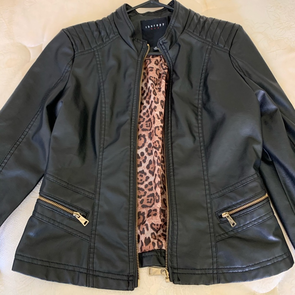 Therapy Faux Leather Jacket
